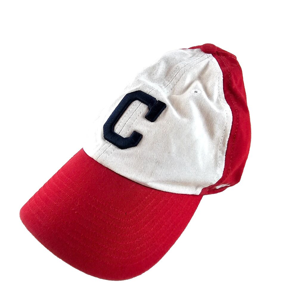 Cleveland Guardians Hat 47 Brand Red White C Logo Strapback MLB Baseball Cap